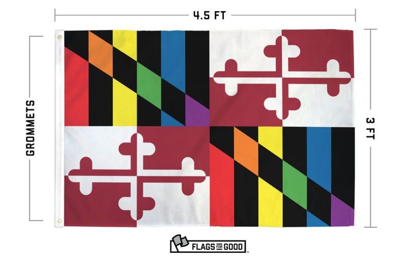 Rainbow Maryland Flag Specs