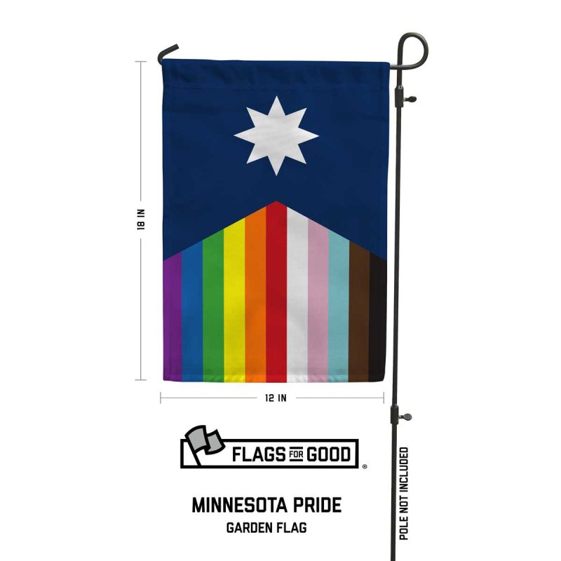 Rainbow Minnesota Garden flag specs