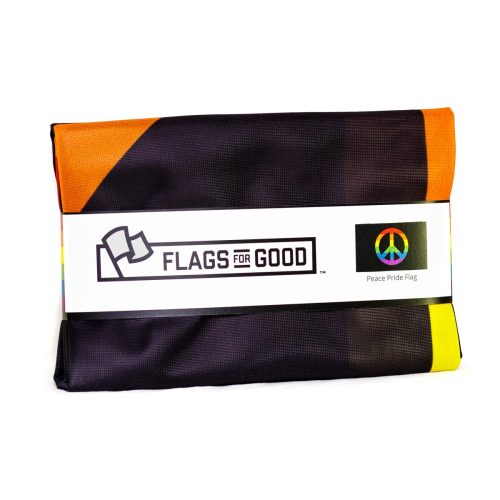 Rainbow Peace Garden Flag Folded