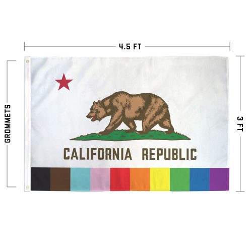 Rainbow Pride California Flag Specs