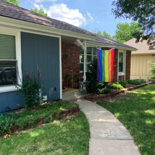 Rainbow Pride Flag house