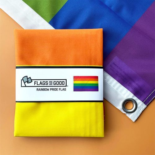 LGBTQ Rainbow Pride 2ft by 3ft Flag Made by Flags for Good