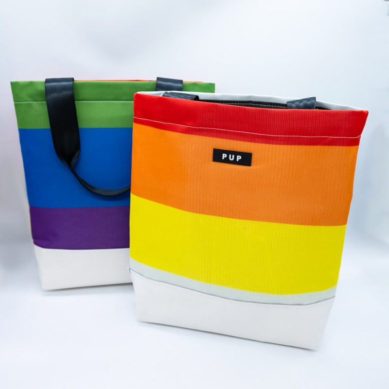 Rainbow pride flag tote bag PUP 2024