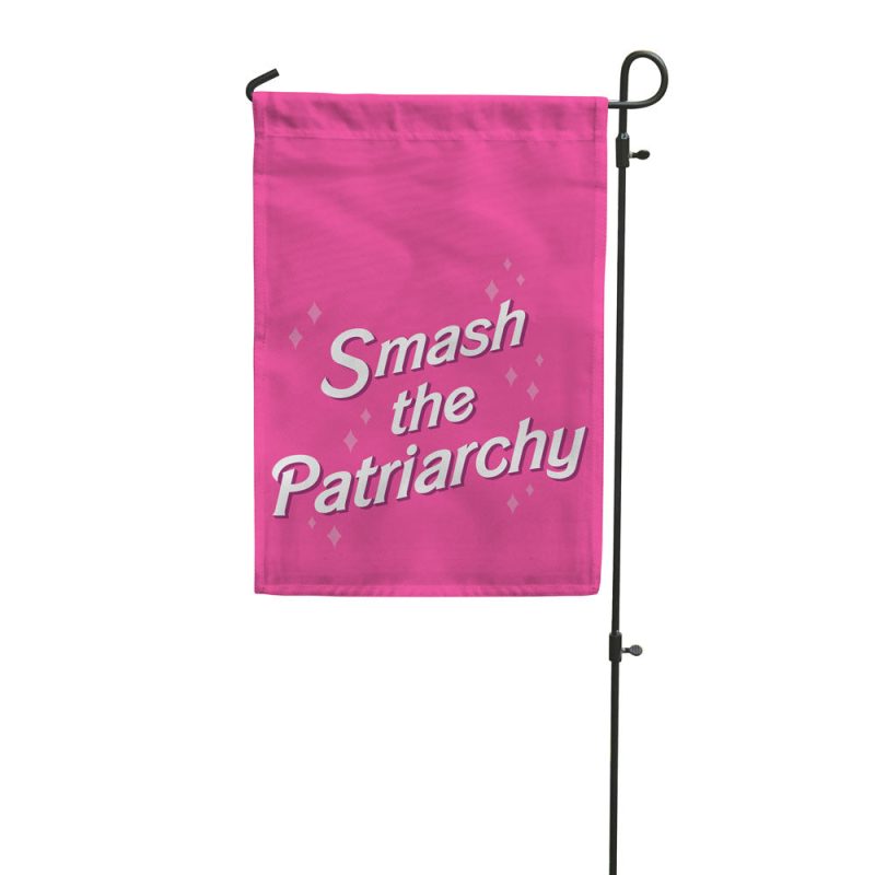 Smash the patriarchy garden flag