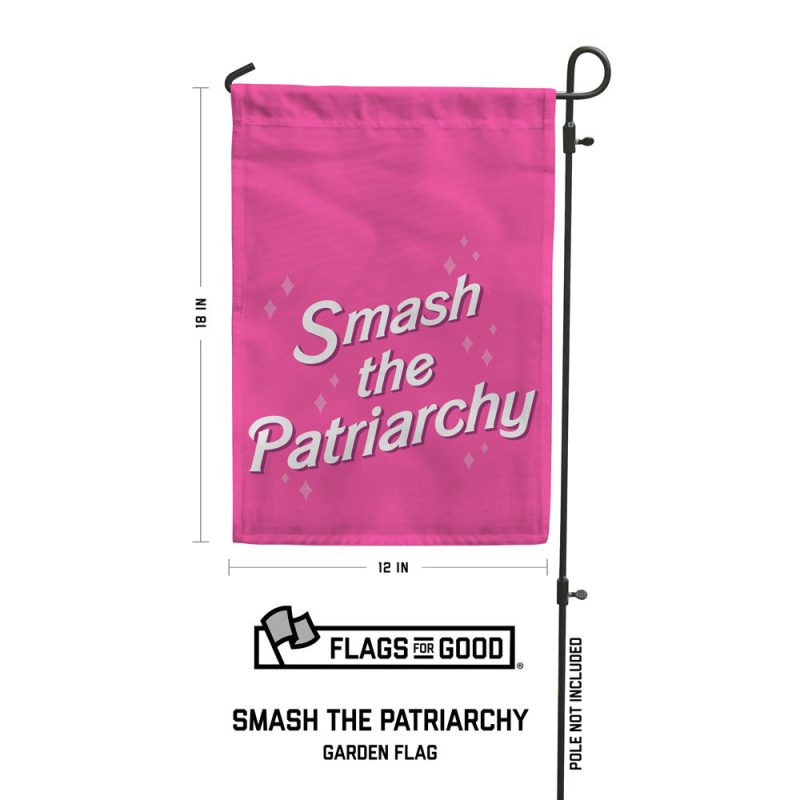 Smash the patriarchy garden flag specs