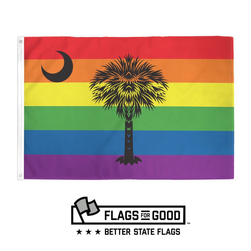 South Carolina Rainbow Pride Flag