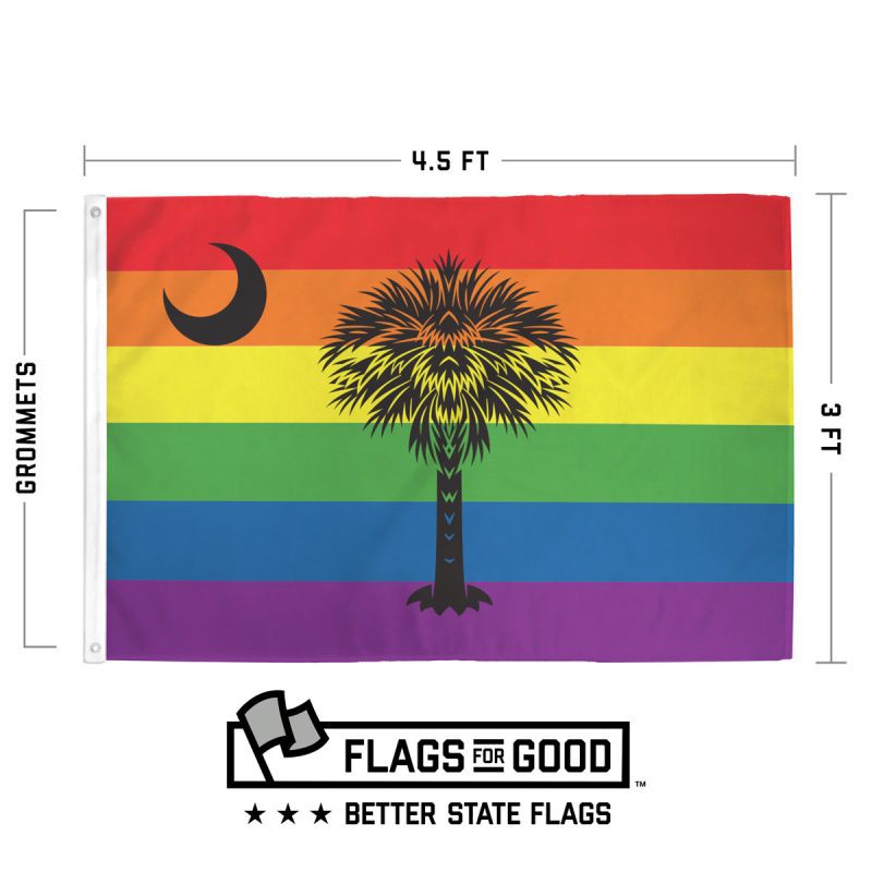 South Carolina Rainbow Pride Flag Specs