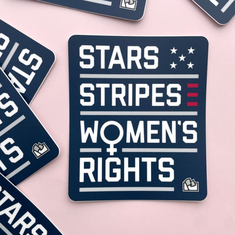 Stars Stripes Womens Rights Sticker