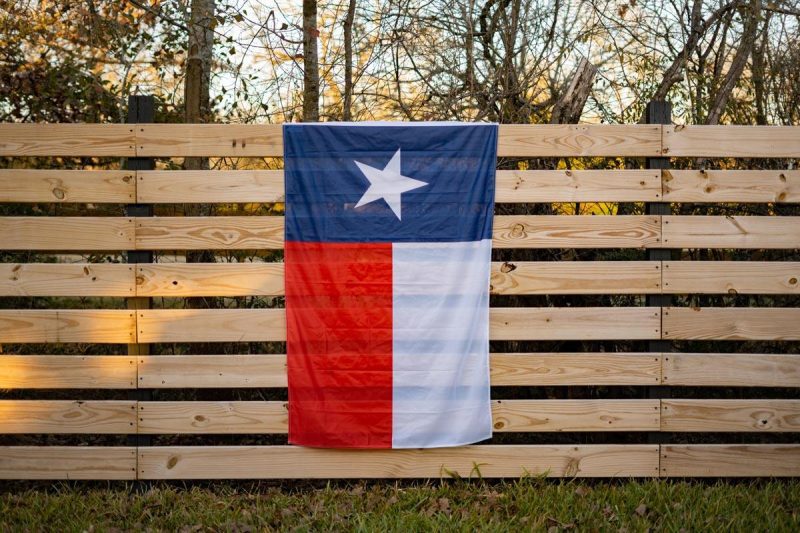 Texas Flag Fence