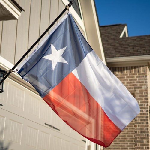 Texas Flag Flagpole