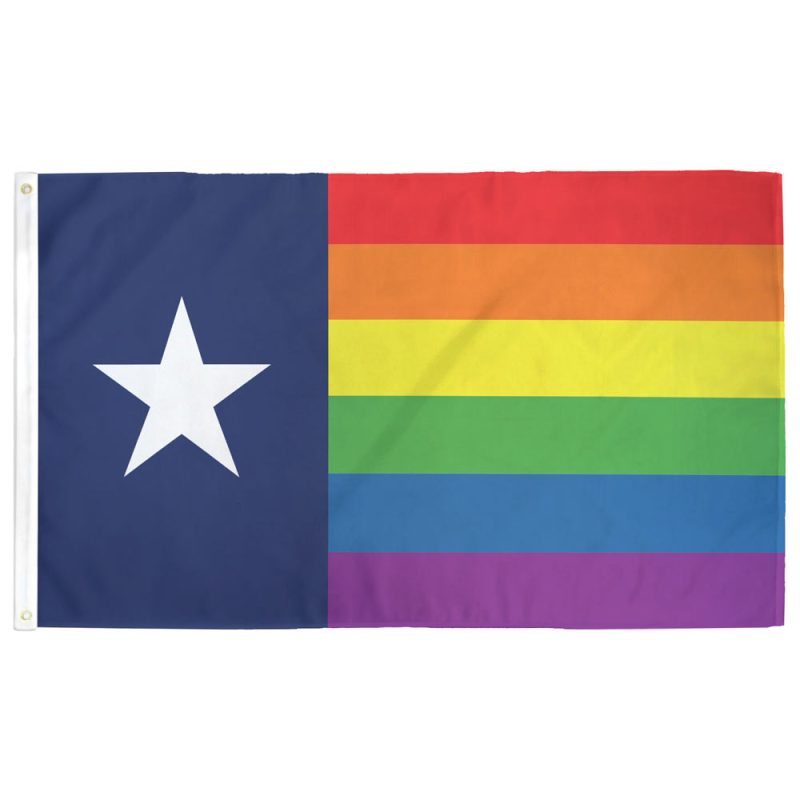 Texas Rainbow Pride Flag