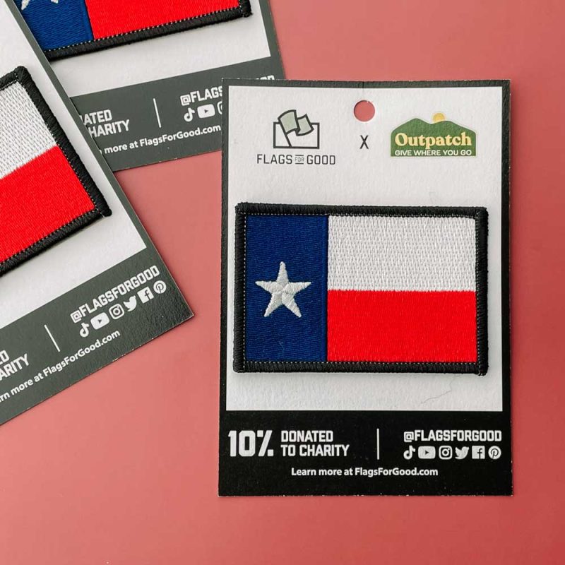 Texas State Flag Stick On Patch