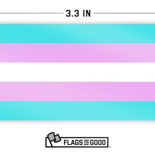 Trans Flag Sticker Specs