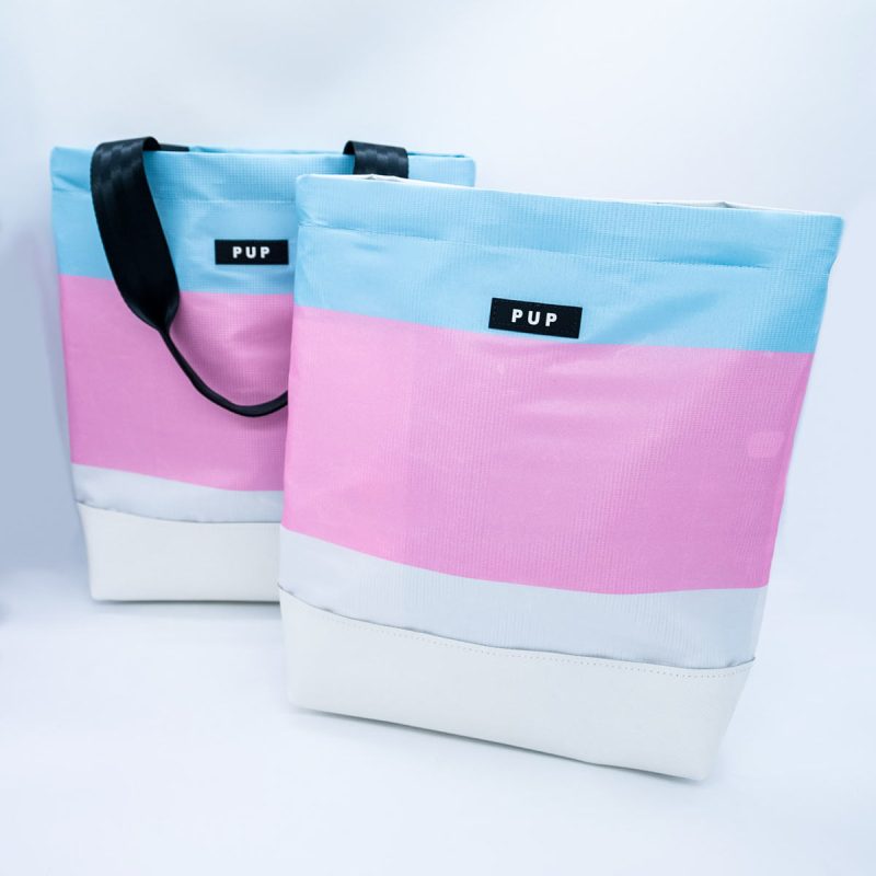 Trans pride flag tote bag PUP 2024