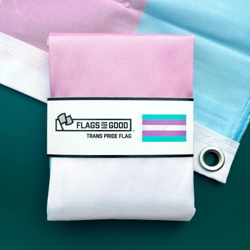 transgender trans 2ftx3ft single-sided flag by flags for good