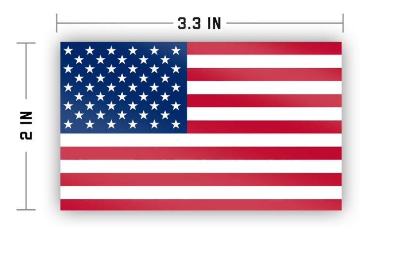 USA Flag Sticker Specs