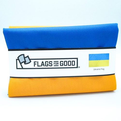 Ukraine flag folded