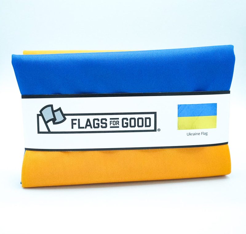 Ukraine flag folded