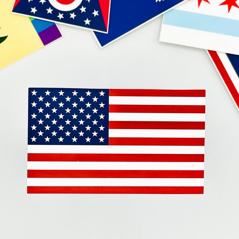 United State of America USA Flag Vinyl Sticker