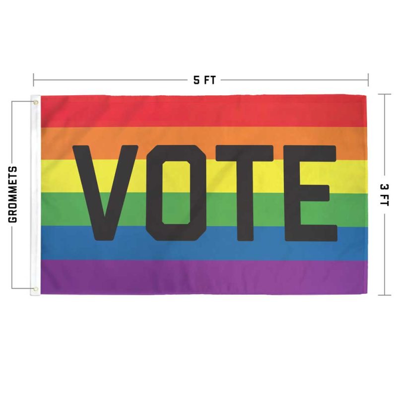 VOTE Rainbow Flag Specs