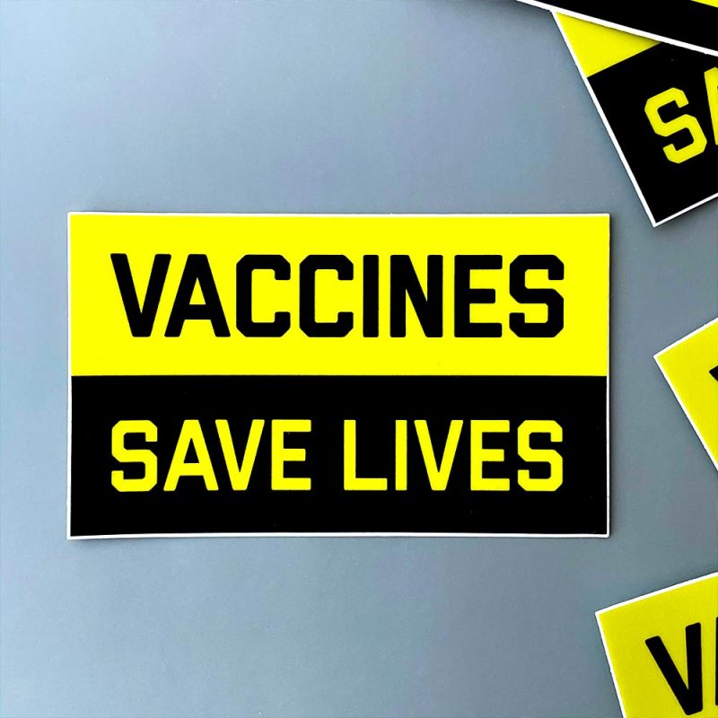 Vaccines Save Lives Vinyl Sticker