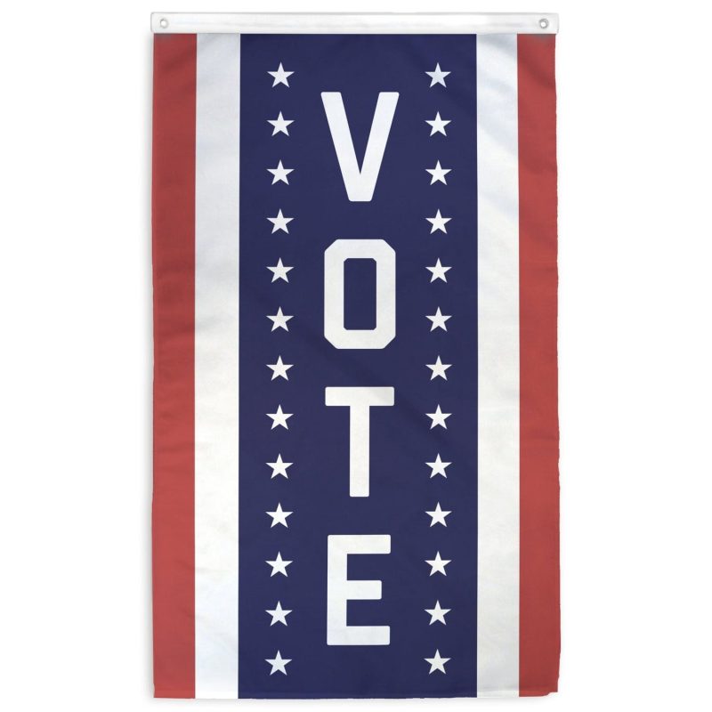 Vote Vertical Flag Banner