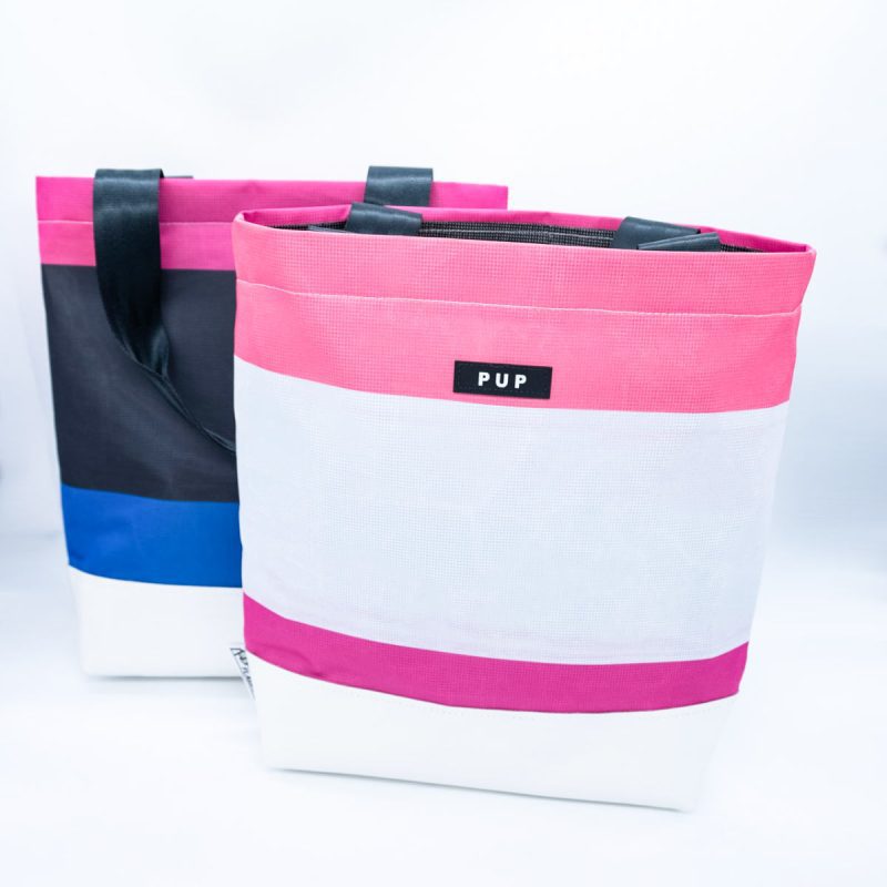 genderfluid pride flag tote bag PUP 2024