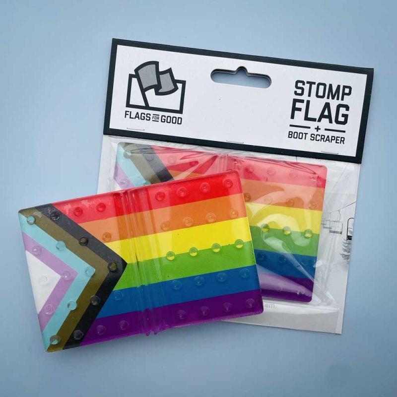 progress lgbtq pride flag snowboard stomp pad