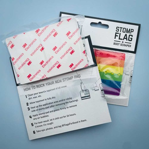 progress lgbtq pride flag snowboard stomp pad instructions packaging