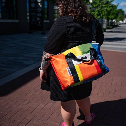 rainbow pride weekender bag PUP 2024