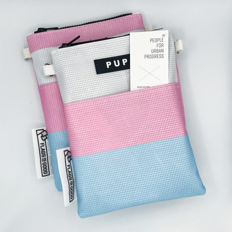 trans pride flag sidebody sling bag PUP 2024