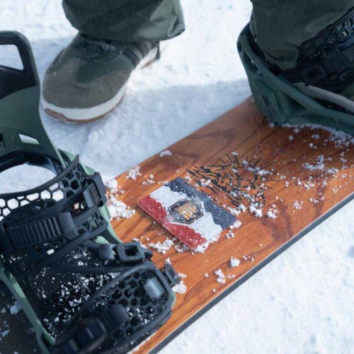 utah flag snowboard stomp pad snow