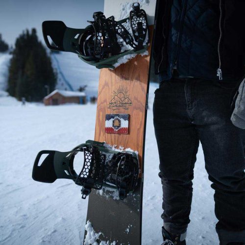 utah flag snowboard stomp pad vertical